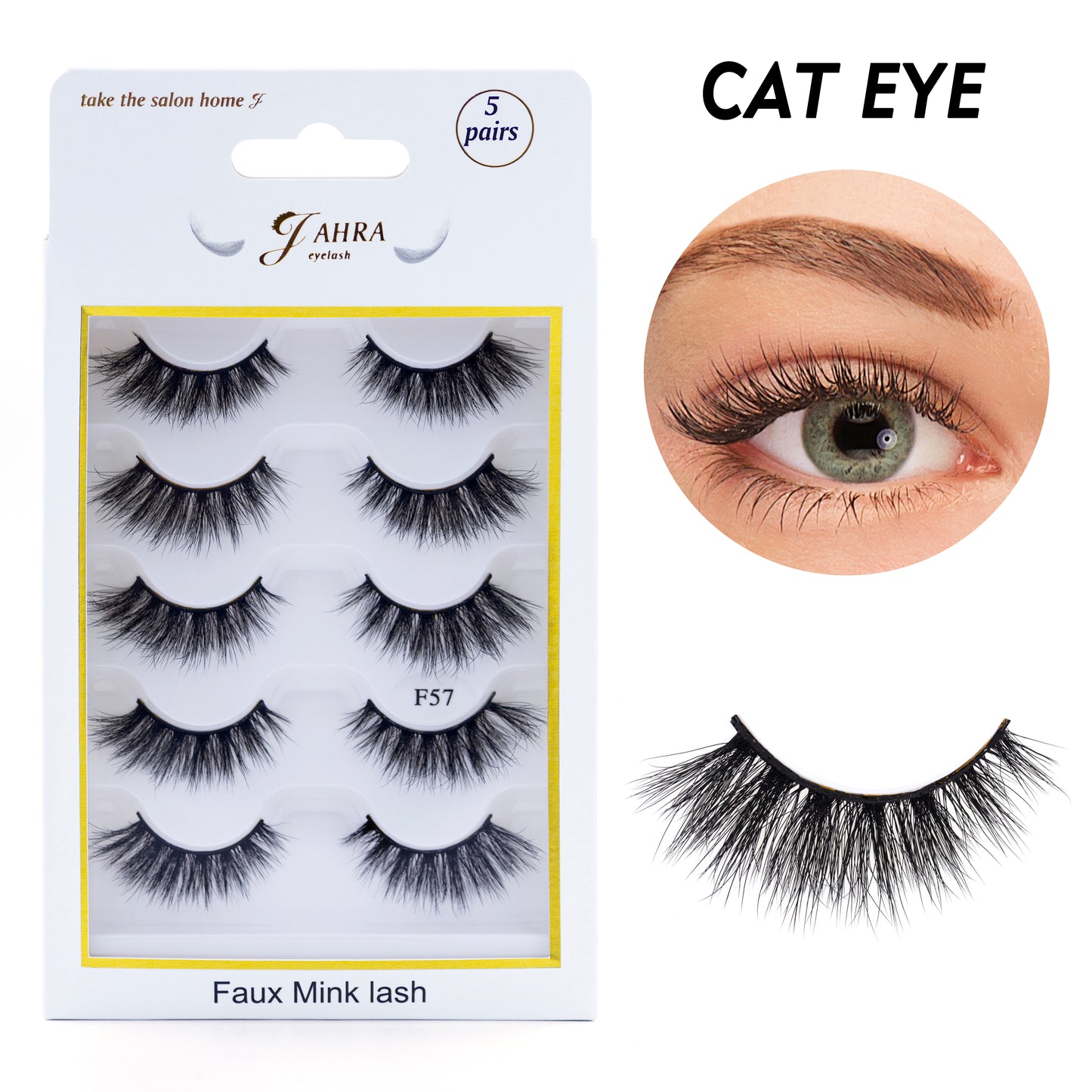 Luxuries Flash eyelashes wispy Faux Mink natural eyelashes. Black Band Cat-Eye Eyelashes,soft natural look eyelashes, lashes cluster, eyelashes extension (Lash F57)