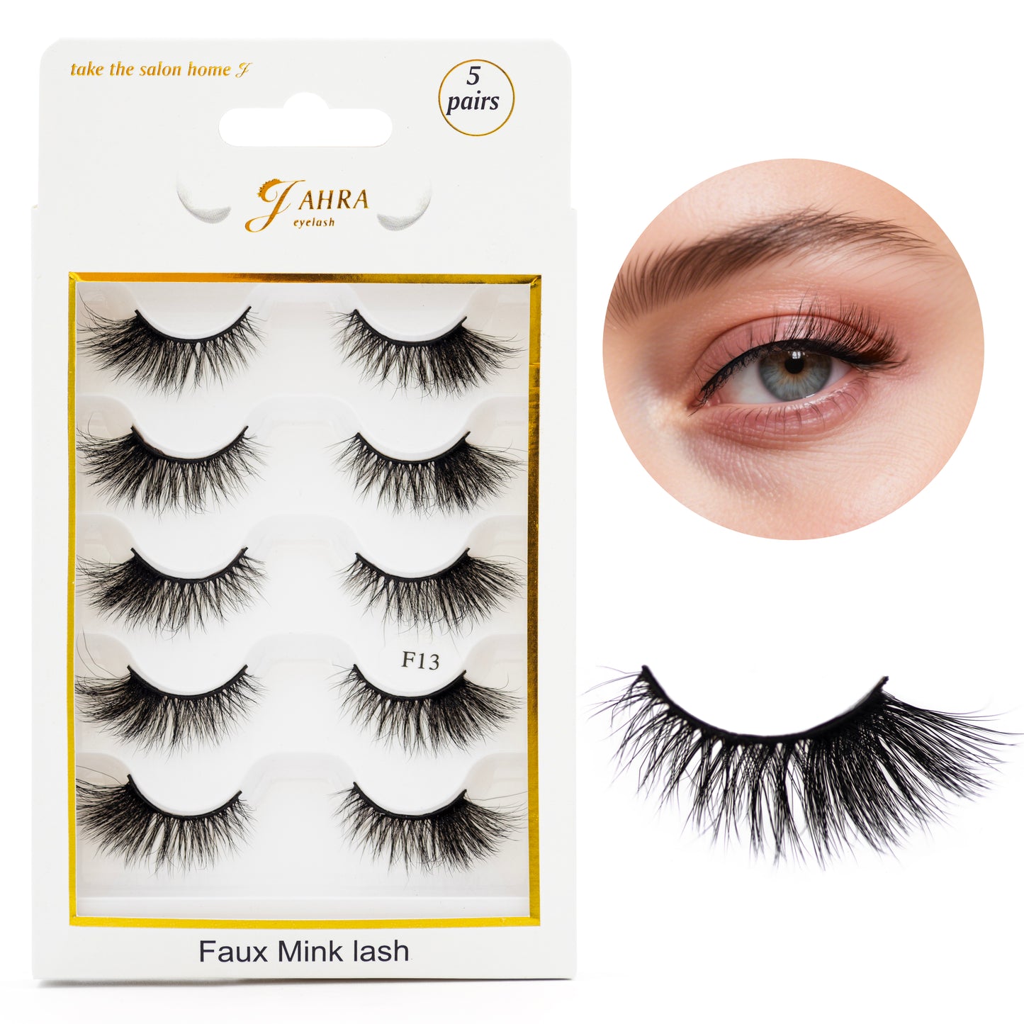 Premium 3D faux mink flash eyelashes. Soft natural look lashes,easy to wear Comfortable Flexible Band Lashes ( lash F13)