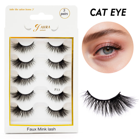 Premium 3D faux mink flash eyelashes. Soft natural look lashes,easy to wear Comfortable Flexible Band Lashes ( lash F13)