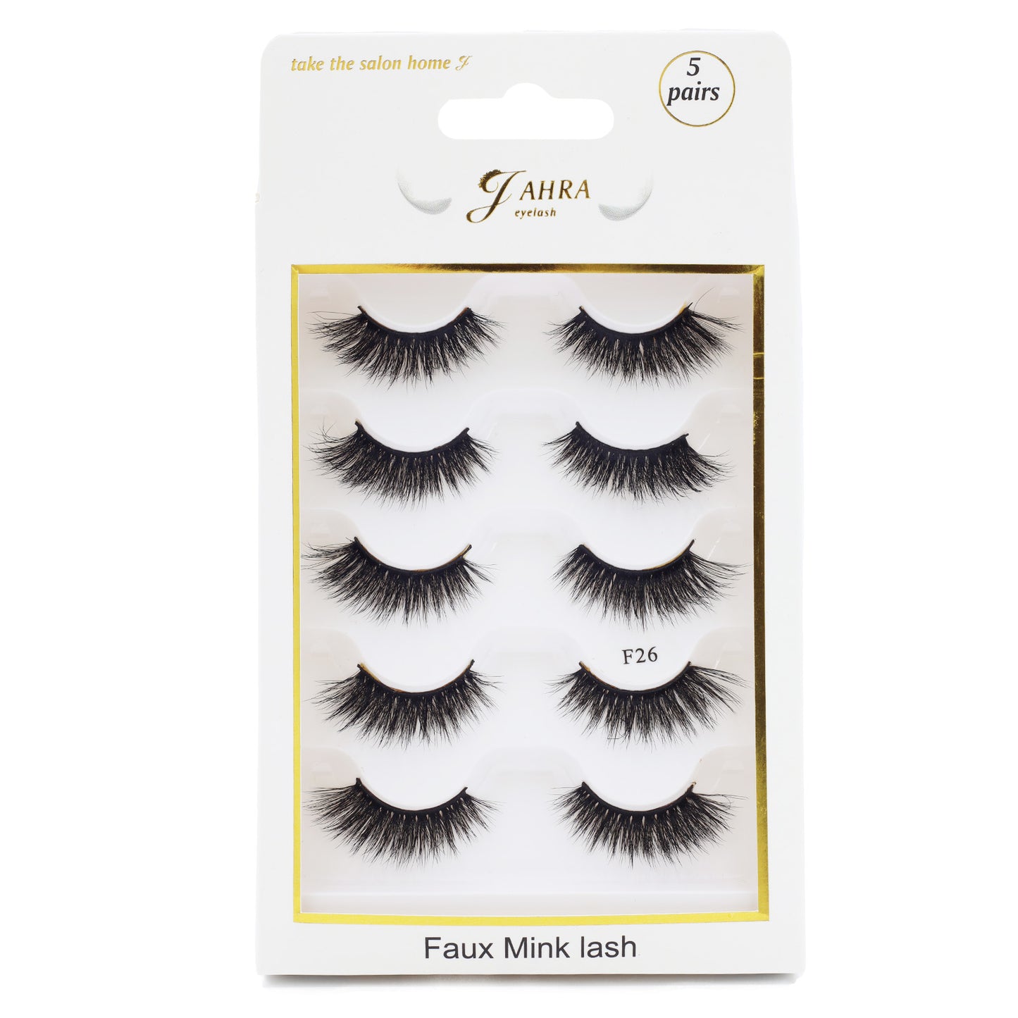 Jahra Half natural eyelashes 3d flash eyelashes , wispy black band lashes ' lashes extension ( lash F26)
