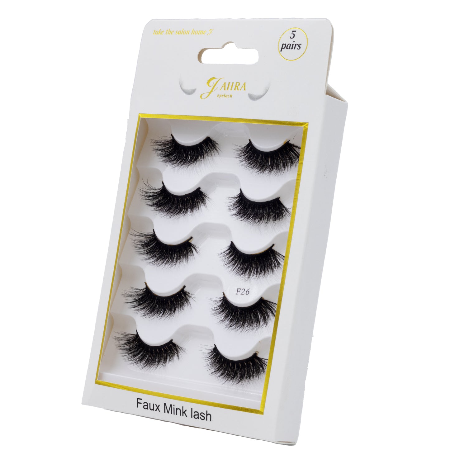 Jahra Half natural eyelashes 3d flash eyelashes , wispy black band lashes ' lashes extension ( lash F26)