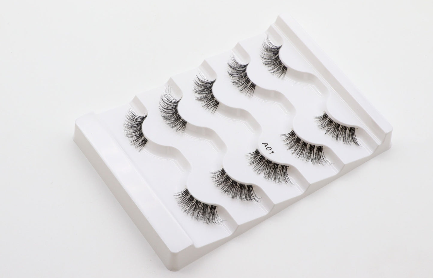 JAHRA DIY False Eyelashes Half Lashes Cat Eye Strip NaturalHalf Lashes with Clear Band  Fluffy Wispy False Eyelashes Natural Look (Lash A01)