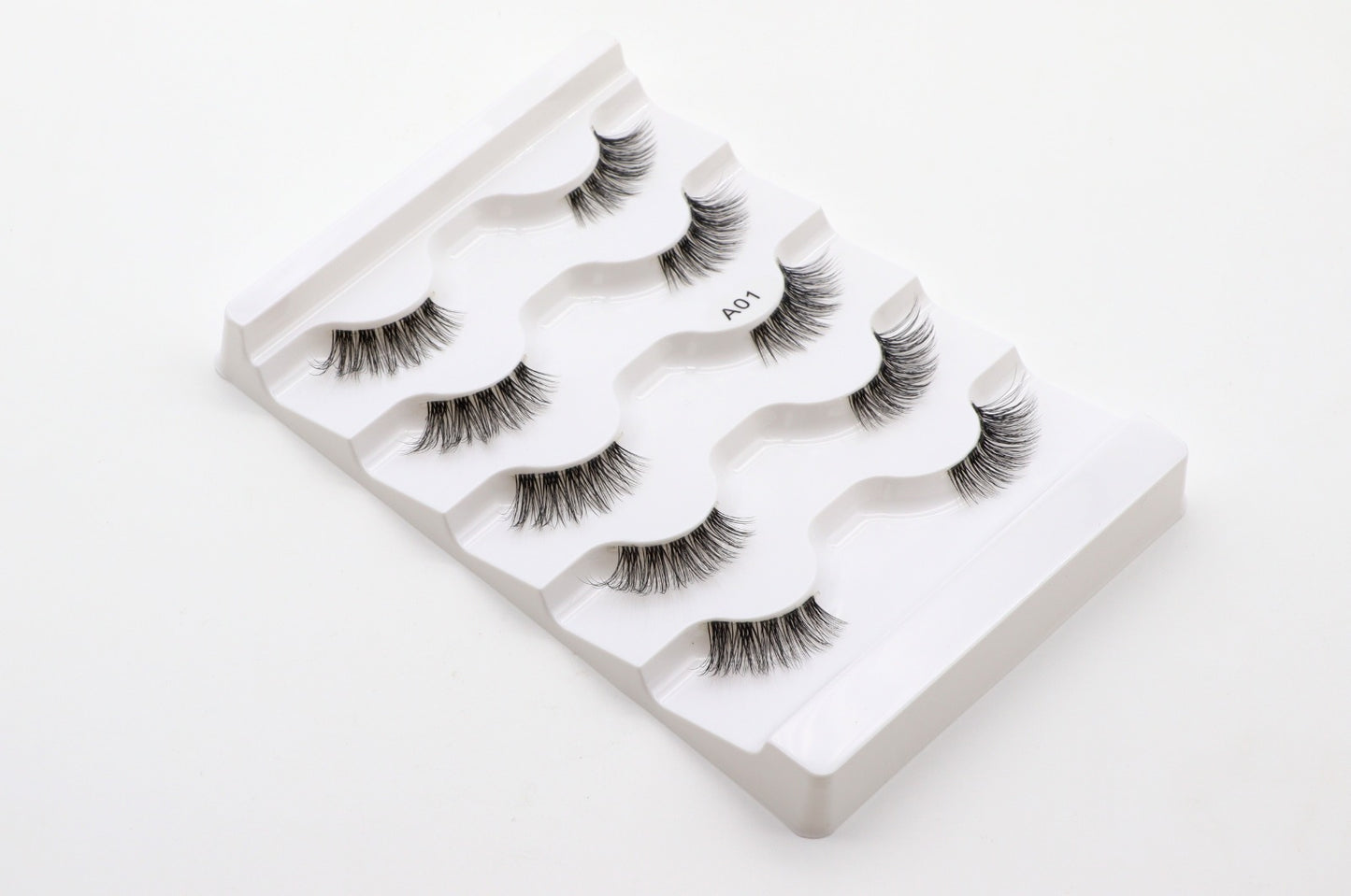 JAHRA DIY False Eyelashes Half Lashes Cat Eye Strip NaturalHalf Lashes with Clear Band  Fluffy Wispy False Eyelashes Natural Look (Lash A01)